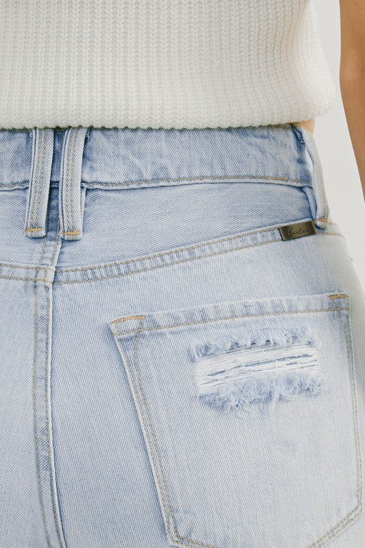 Women's High Waist Distressed Denim Jeans