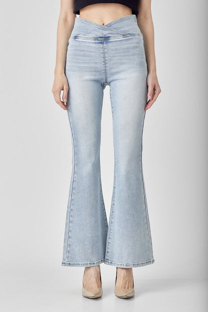 Women's High Waist Flared Jeans