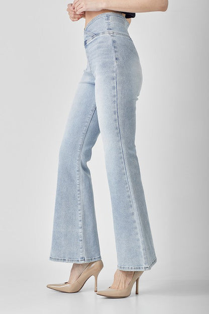 Women's High Waist Flared Jeans