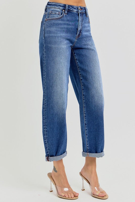 Women's High Waist Jeans Mild Barrel Denim