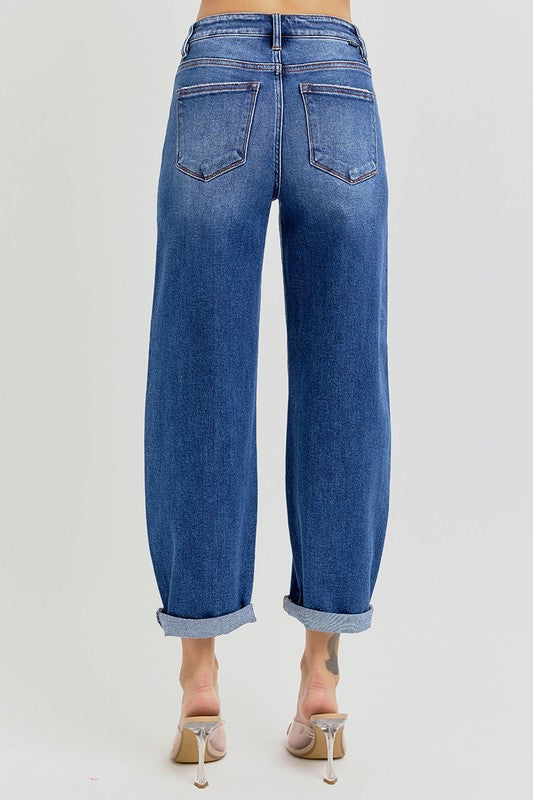 Women's High Waist Jeans Mild Barrel Denim