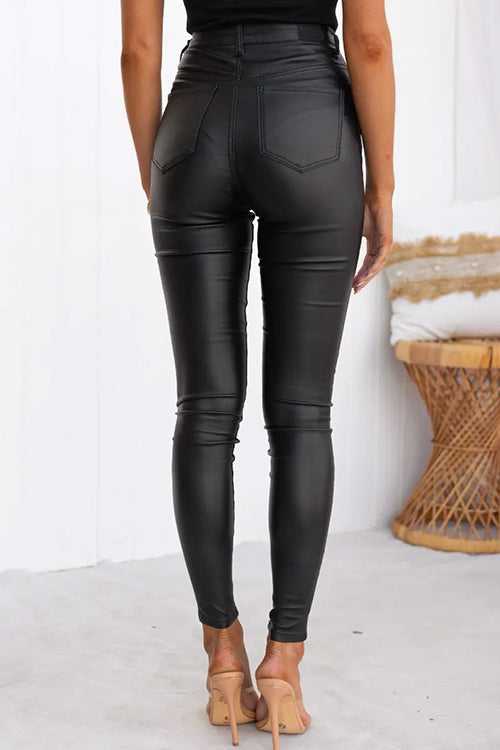 Women's High Waist Slim Fit Trousers