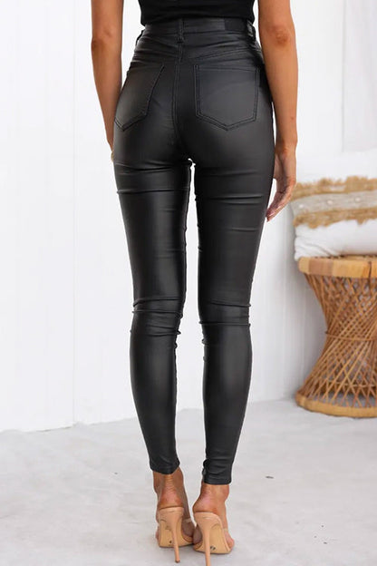 Women's High Waist Slim Fit Trousers