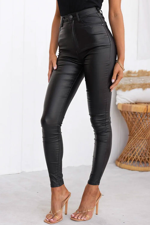 Women's High Waist Slim Fit Trousers