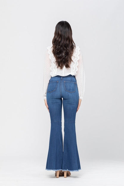 Women's High Waist Super Flare Jeans