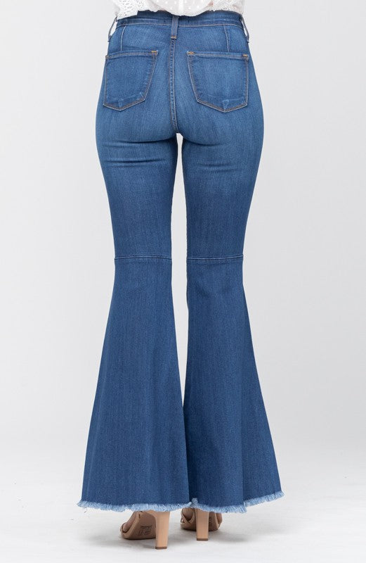 Women's High Waist Super Flare Jeans