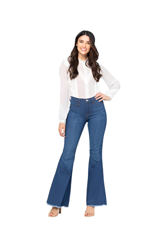 Women's High Waist Super Flare Jeans
