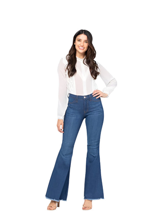 Women's High Waist Super Flare Jeans