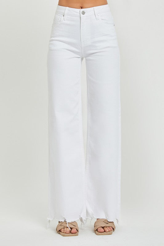 Women's High Waist Wide Jeans
