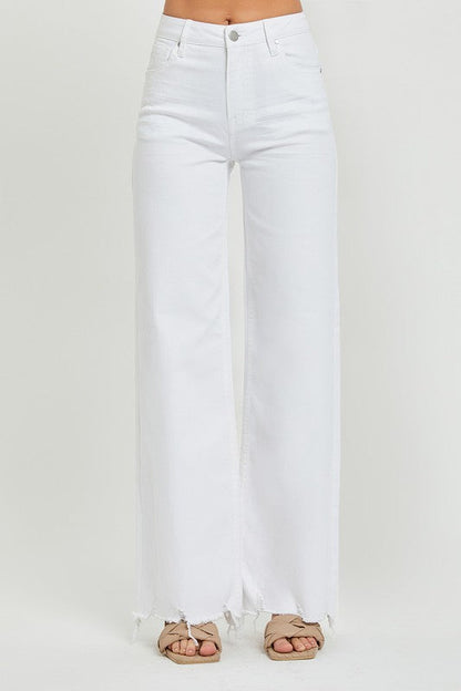 Women's High Waist Wide Jeans