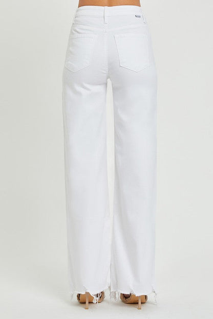 Women's High Waist Wide Jeans