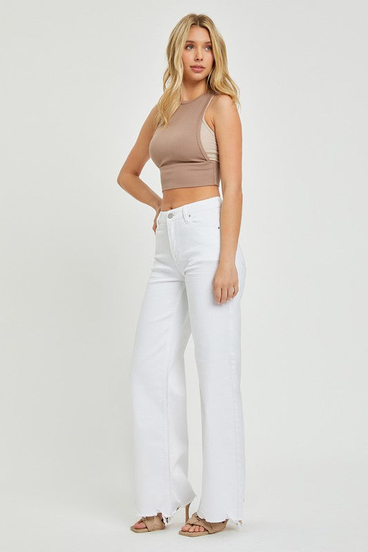 Women's High Waist Wide Jeans