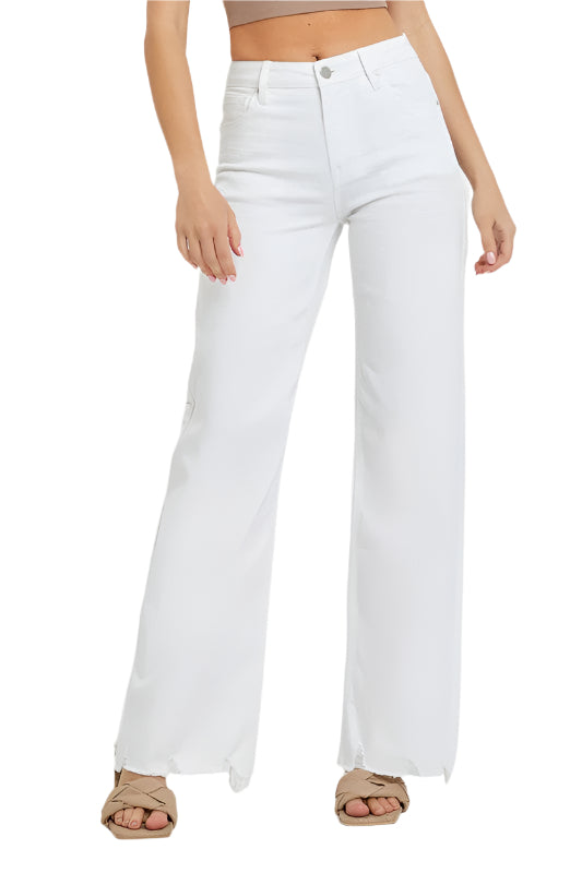 Women's High Waist Wide Jeans