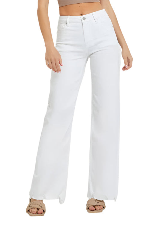 Women's High Waist Wide Jeans