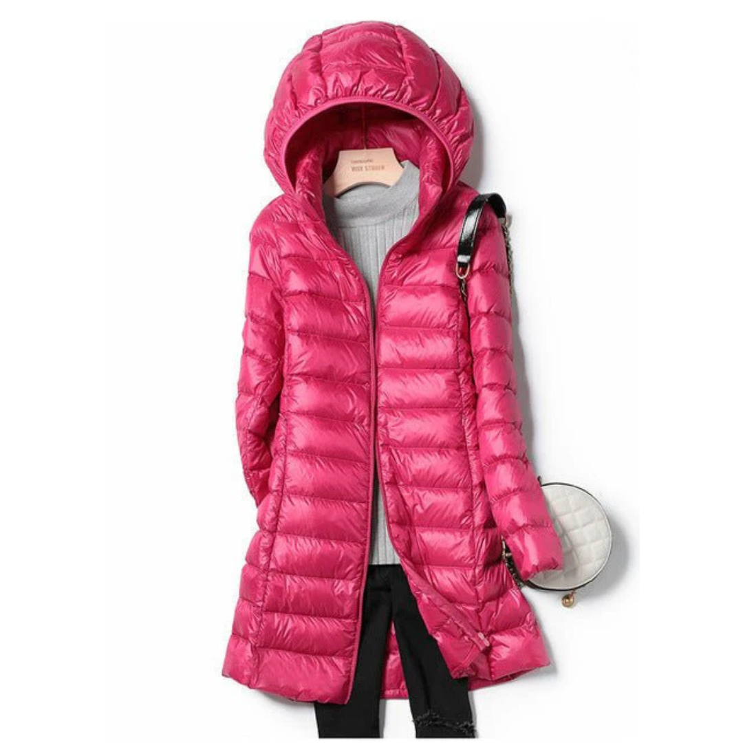 Women's Hooded Puffer Jacket for Winter Style