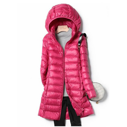 Women's Hooded Puffer Jacket for Winter Style