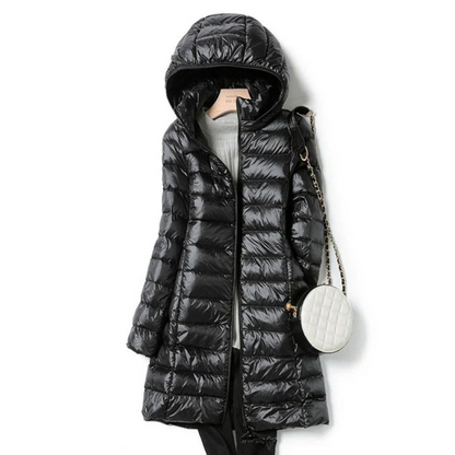 Women's Hooded Puffer Jacket for Winter Style
