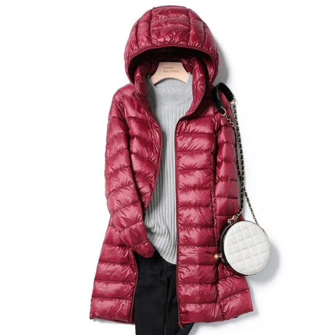 Women's Hooded Puffer Jacket for Winter Style