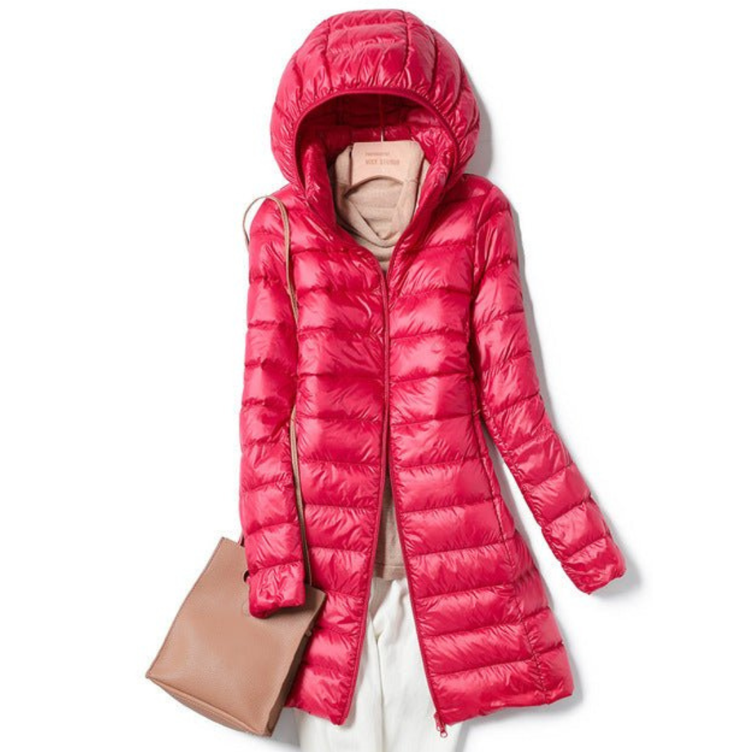 Women's Hooded Puffer Jacket for Winter Style