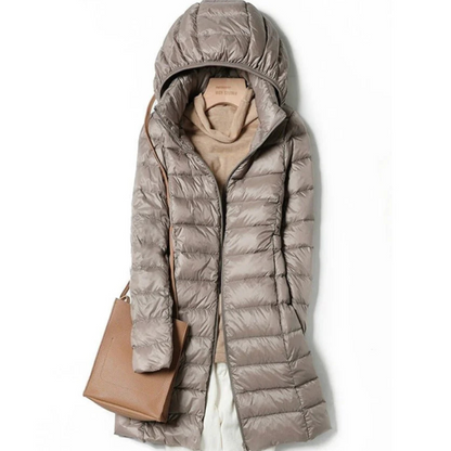 Women's Hooded Puffer Jacket for Winter Style