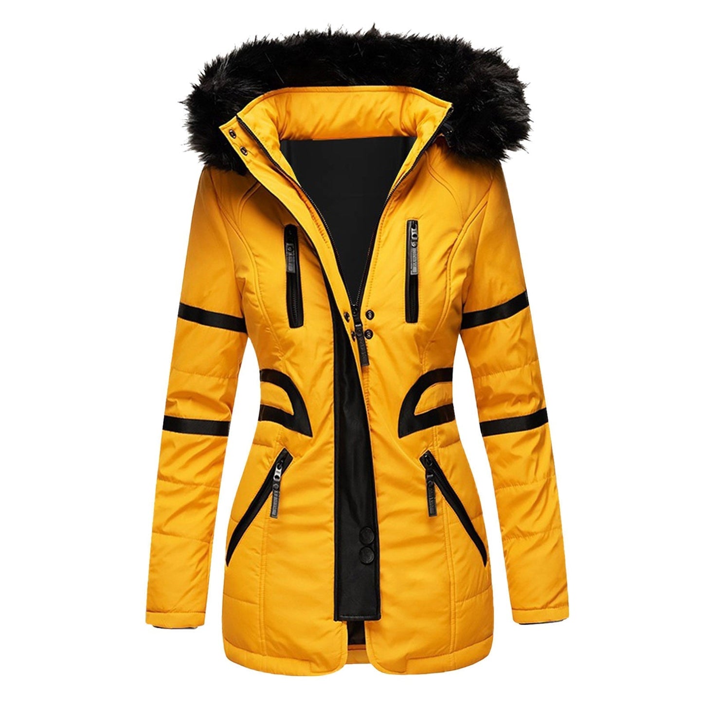 Women's Hooded Winter Coat with Stylish Design