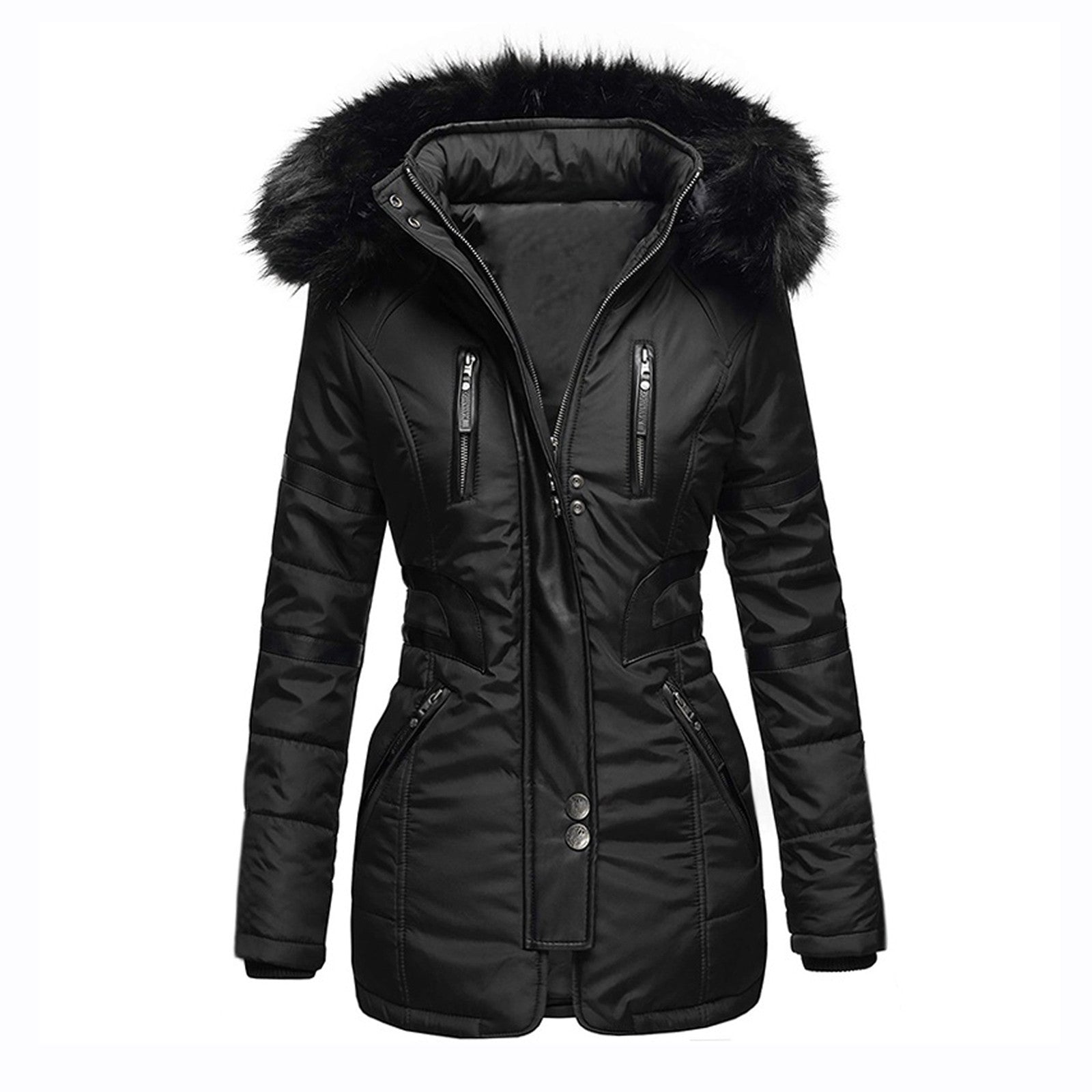 Women's Hooded Winter Coat with Stylish Design