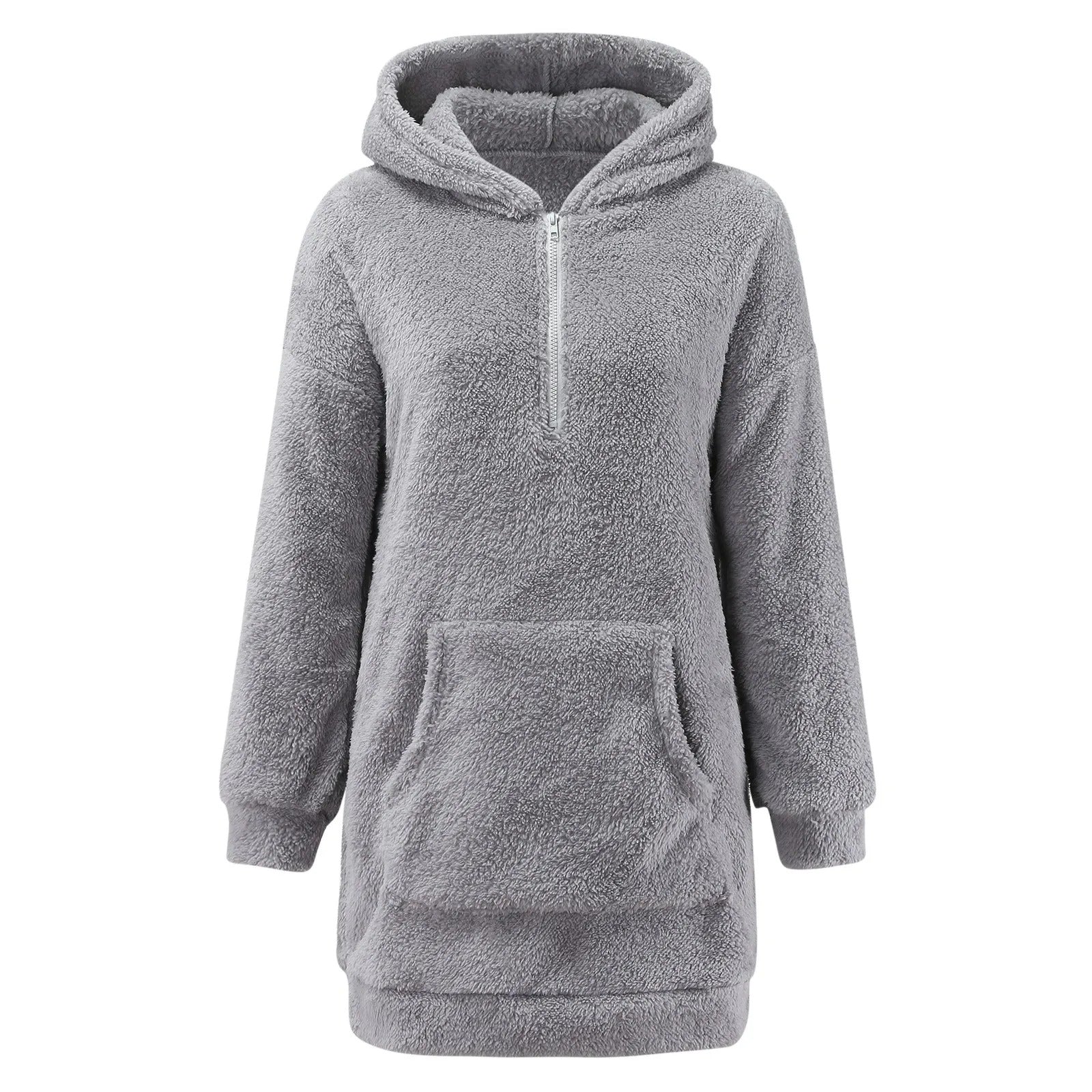 Women's Hoodie Fluffy Comfort Polyester for Casual Outings and Relaxation