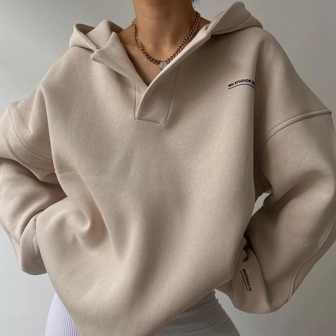 Women's Hoodie V-neck Casual Trendy Style