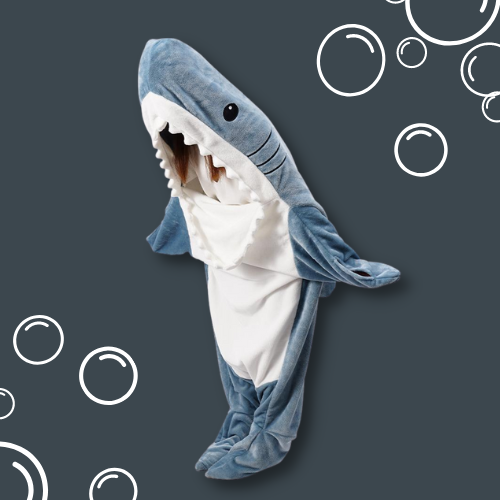 Women's Hoodie With Shark Motif Wide Fit
