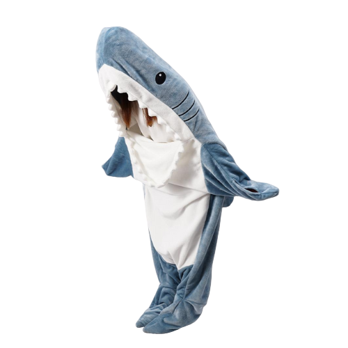 Women's Hoodie With Shark Motif Wide Fit