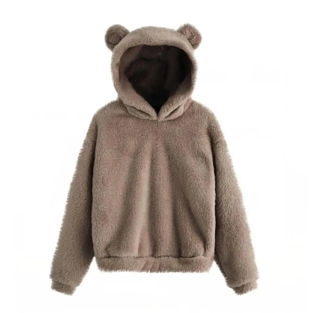Women's Hoodie with Hood and Playful Ears