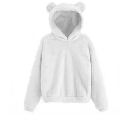 Women's Hoodie with Hood and Playful Ears