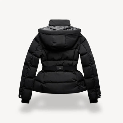 Women's Jacket Waterproof With Belt Chic Silhouette