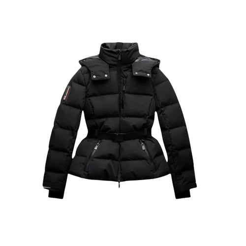 Women's Jacket Waterproof With Belt Chic Silhouette