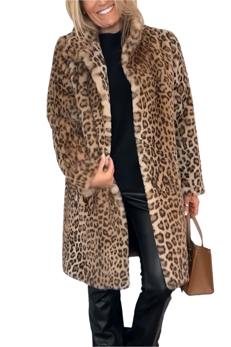 Women's Jacket Winter Lion Print Tailored High Quality Fabric
