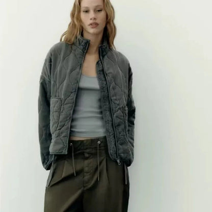 Women's Jacket with Practical Pocket Details