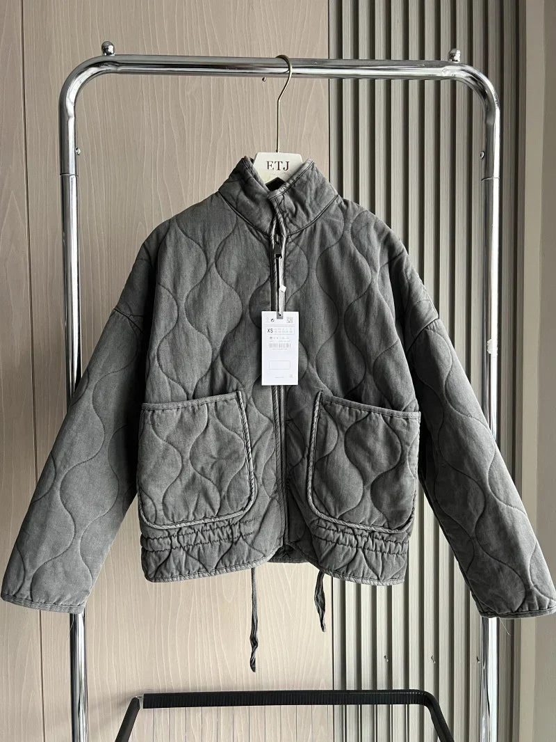 Women's Jacket with Practical Pocket Details