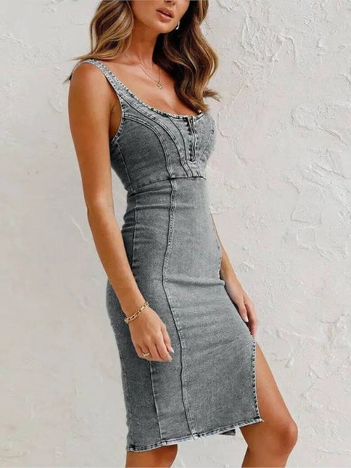 Women's Jeans Dress Casual With Adjustable Straps Denim