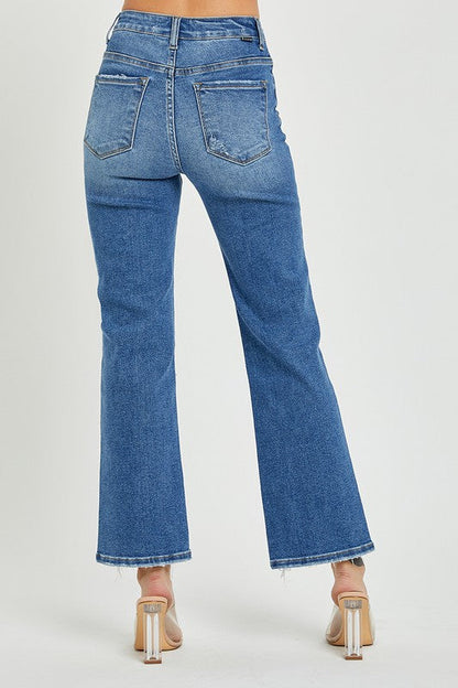 Women's Jeans High Waist Relaxed Straight Denim