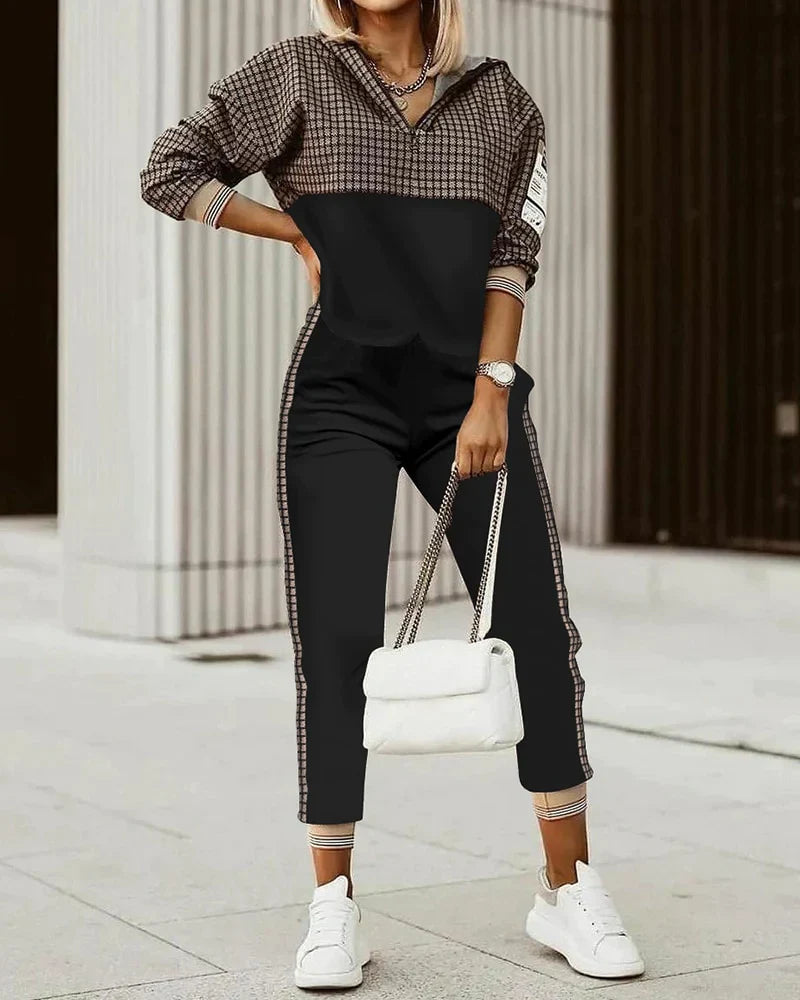 Women's Jogging Suit With Monogram Top and Joggers
