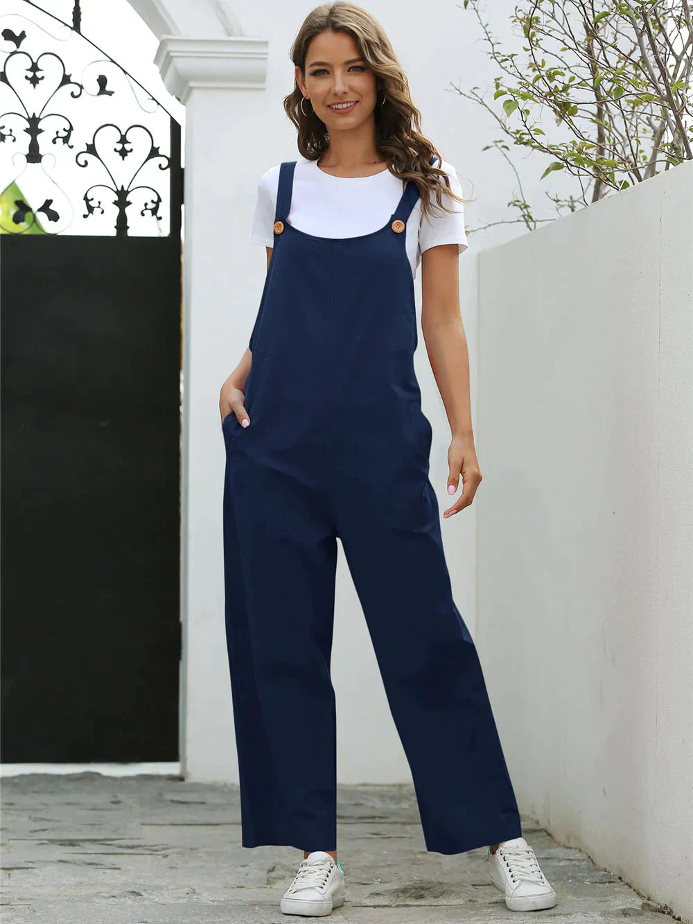 Women's Jumpsuit Airy Casual Breathable Material