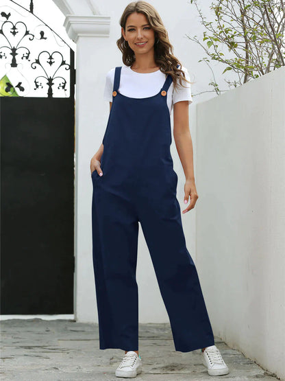 Women's Jumpsuit Airy Casual Breathable Material