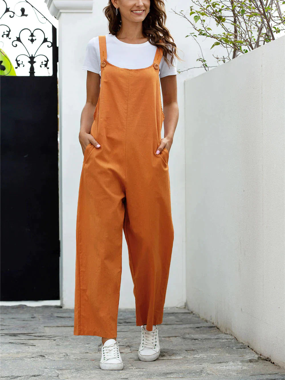 Women's Jumpsuit Airy Casual Breathable Material