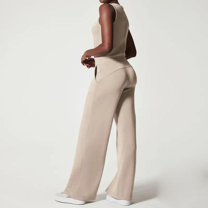 Women's Jumpsuit Airy With Belt Polyester Casual