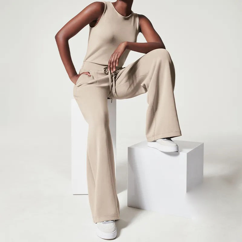 Women's Jumpsuit Airy With Belt Polyester Casual