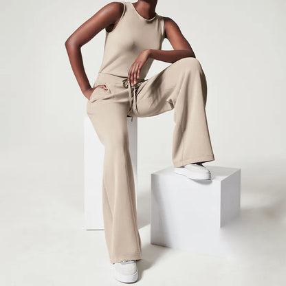 Women's Jumpsuit Airy With Belt Polyester Casual