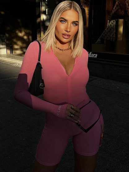 Women's Jumpsuit Bodycon Festive Short Sleeves Polyester