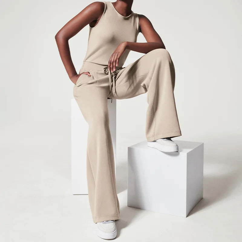 Women's Jumpsuit Elegant Airy With Wide Legs
