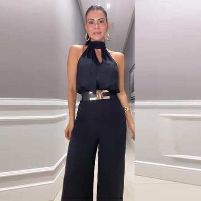 Women's Jumpsuit Festive Luxury Polyester for Summer