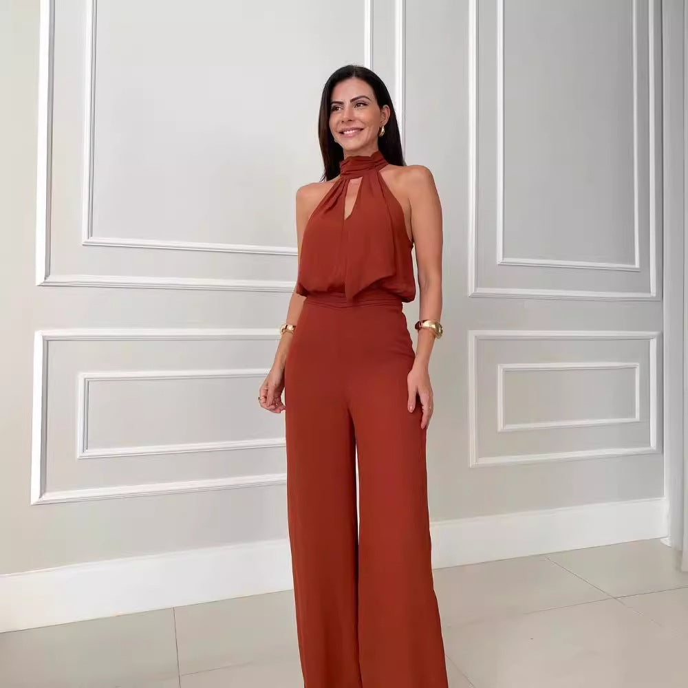 Women's Jumpsuit Festive Luxury Polyester for Summer
